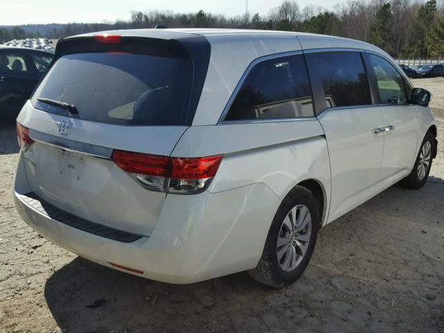 5FNRL5H62EB049584 - 2014 HONDA ODYSSEY EX WHITE photo 4