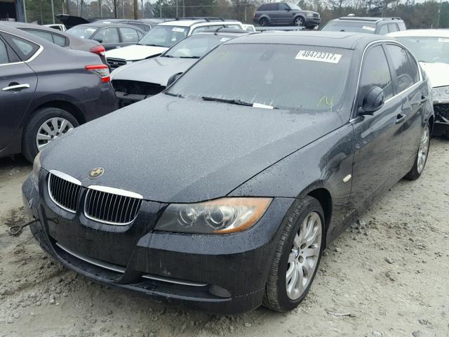 WBAVB77508NM06494 - 2008 BMW 335 I BLACK photo 2