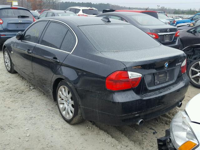 WBAVB77508NM06494 - 2008 BMW 335 I BLACK photo 3