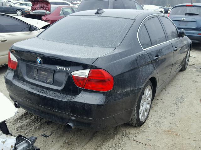 WBAVB77508NM06494 - 2008 BMW 335 I BLACK photo 4