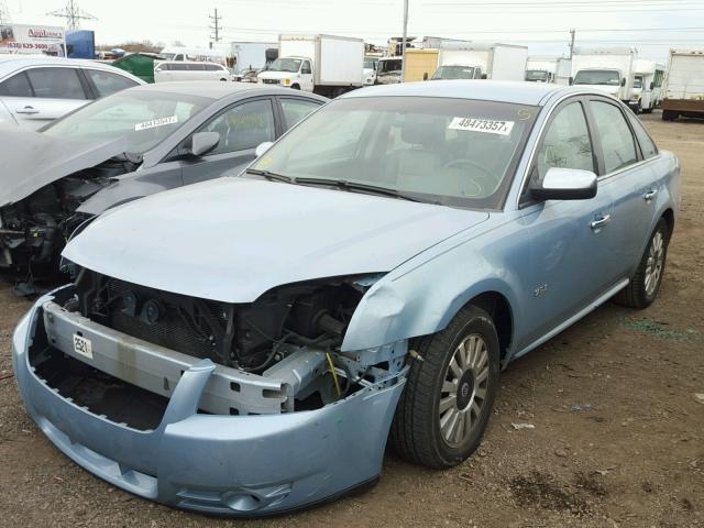 1MEHM40W28G602967 - 2008 MERCURY SABLE LUXU BLUE photo 2