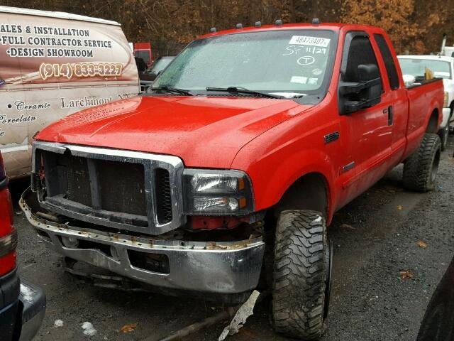 1FTWX31P16EC96936 - 2006 FORD F350 SRW S RED photo 2