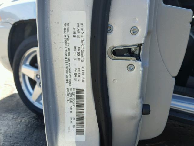 1J8FT57W37D241605 - 2007 JEEP COMPASS LI SILVER photo 10