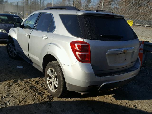 2GNALCEK4G1120297 - 2016 CHEVROLET EQUINOX LT SILVER photo 3