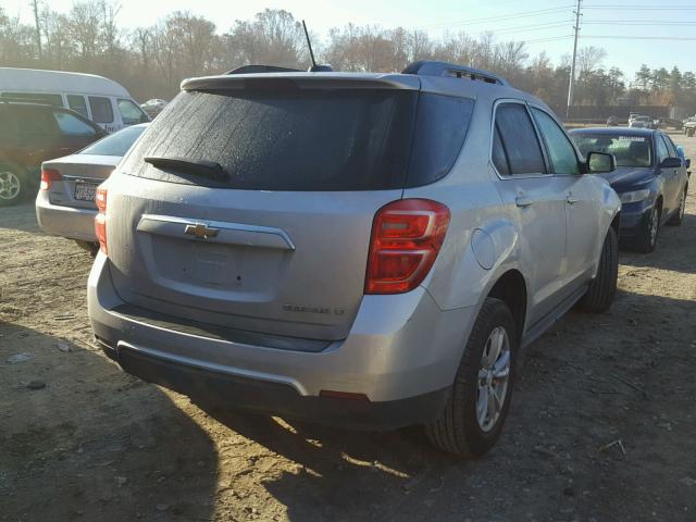 2GNALCEK4G1120297 - 2016 CHEVROLET EQUINOX LT SILVER photo 4