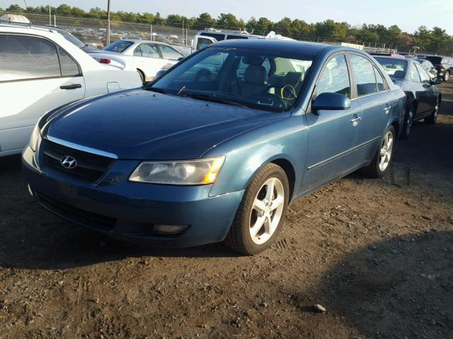 5NPEU46F56H010483 - 2006 HYUNDAI SONATA GLS BLUE photo 2