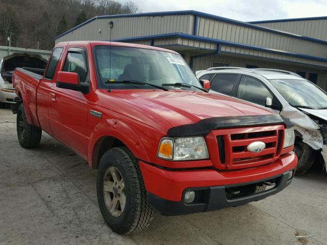 1FTYR15E56PA37144 - 2006 FORD RANGER SUP RED photo 1