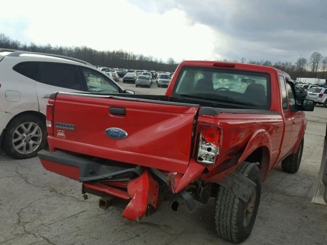 1FTYR15E56PA37144 - 2006 FORD RANGER SUP RED photo 4