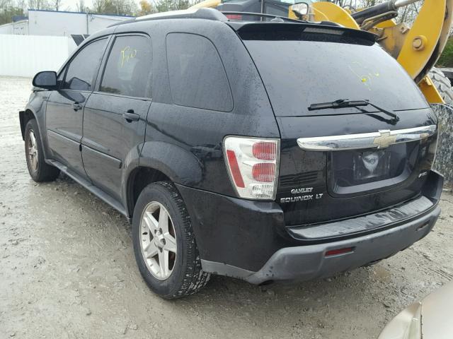 2CNDL73F556009210 - 2005 CHEVROLET EQUINOX LT BLACK photo 3