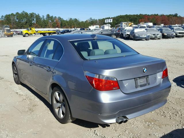 WBANE73597CM48606 - 2007 BMW 530 I GRAY photo 3