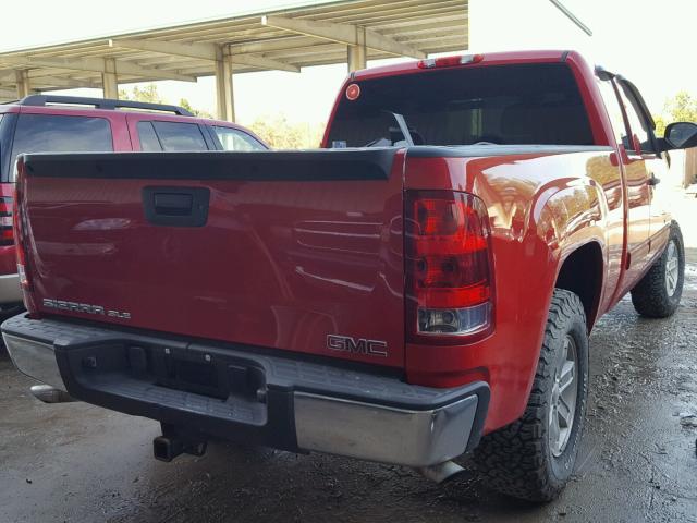 1GTR1VE00DZ301573 - 2013 GMC SIERRA C15 RED photo 4