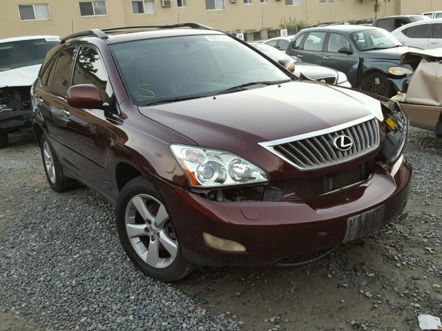 JTJGK31UX89851593 - 2008 LEXUS RX 350 BURGUNDY photo 1