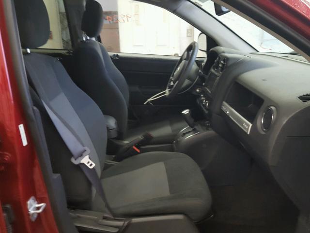 1C4NJDBB2GD542664 - 2016 JEEP COMPASS SP წითელი ფოტო 5