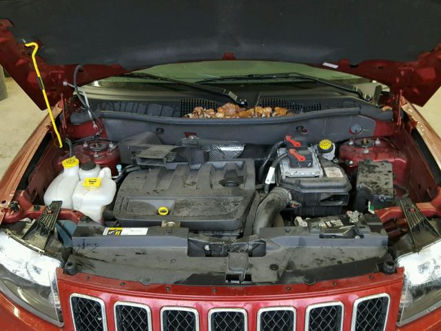 1C4NJDBB2GD542664 - 2016 JEEP COMPASS SP წითელი ფოტო 7