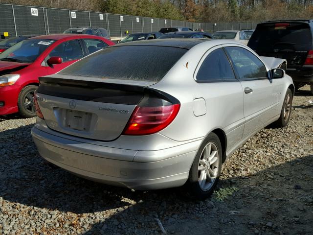 WDBRN40J33A464826 - 2003 MERCEDES-BENZ C 230K SPO SILVER photo 4