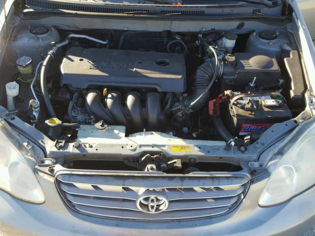 1NXBR32E24Z232165 - 2004 TOYOTA COROLLA CE GRAY photo 7