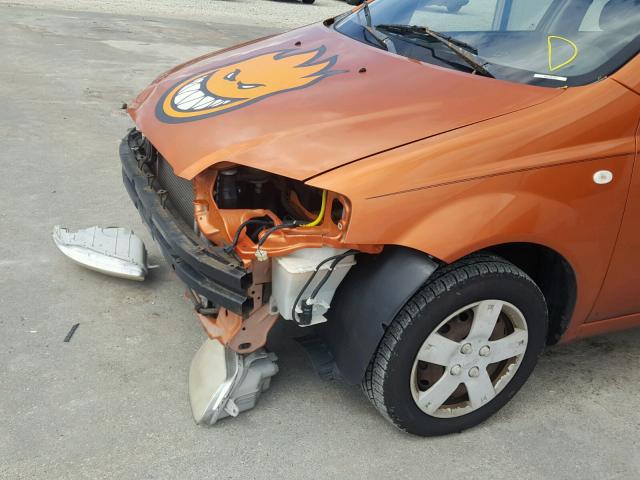 KL1TD56686B663931 - 2006 CHEVROLET AVEO BASE Қызғылт сары фото 10
