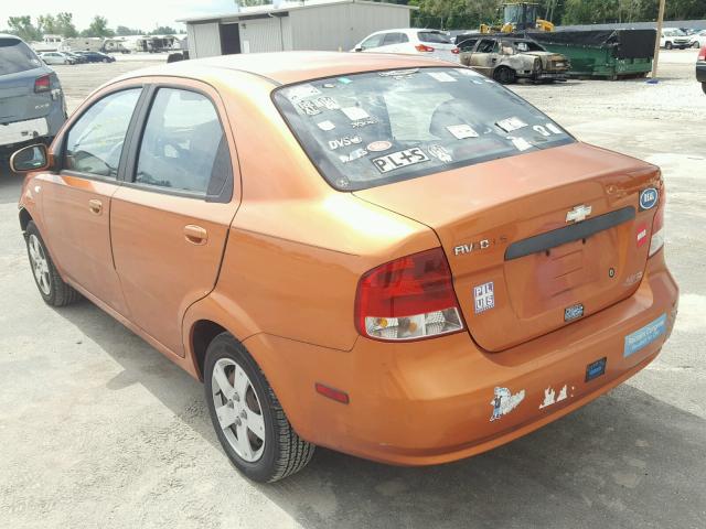 KL1TD56686B663931 - 2006 CHEVROLET AVEO BASE Қызғылт сары фото 3