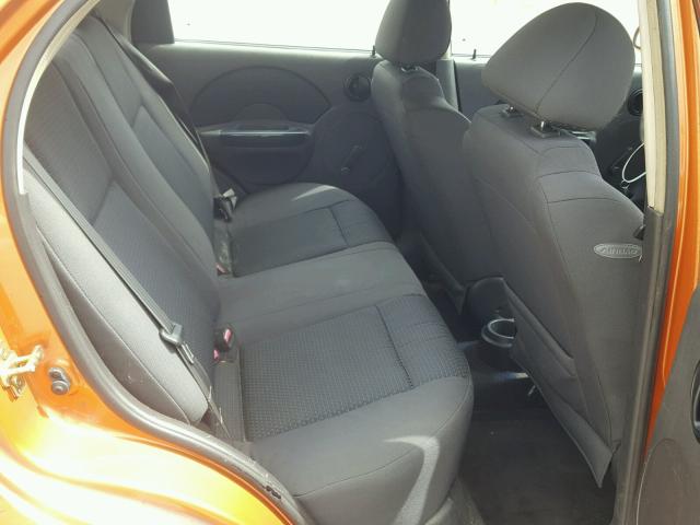 KL1TD56686B663931 - 2006 CHEVROLET AVEO BASE Қызғылт сары фото 6