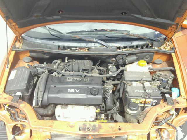 KL1TD56686B663931 - 2006 CHEVROLET AVEO BASE Қызғылт сары фото 7