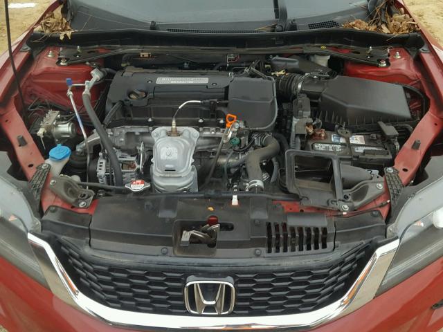 1HGCT1B81EA000332 - 2014 HONDA ACCORD EXL RED photo 7