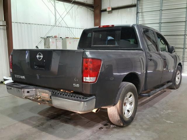 1N6BA07A77N228981 - 2007 NISSAN TITAN XE GRAY photo 4