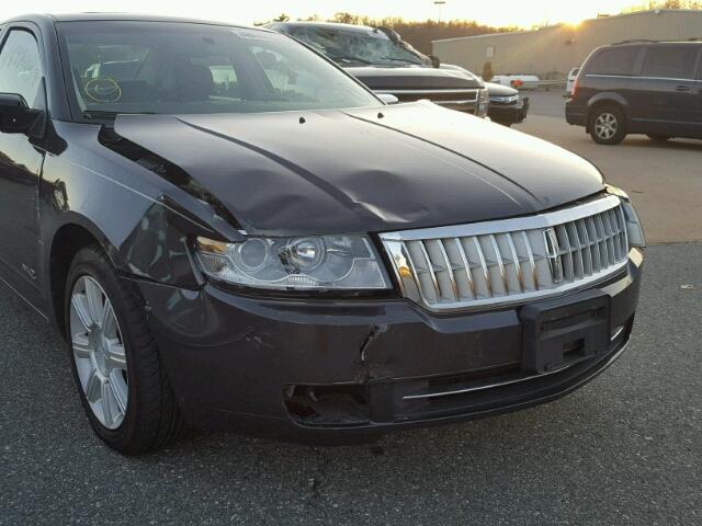 3LNHM28T57R620897 - 2007 LINCOLN MKZ BLACK photo 9