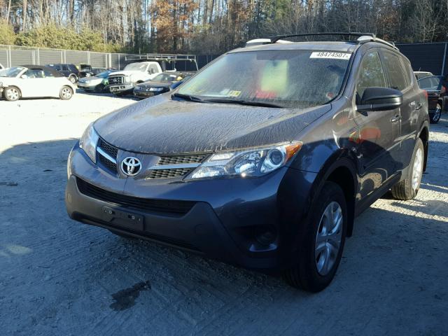 JTMZFREV9EJ016603 - 2014 TOYOTA RAV4 LE GRAY photo 2