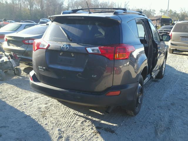 JTMZFREV9EJ016603 - 2014 TOYOTA RAV4 LE GRAY photo 4