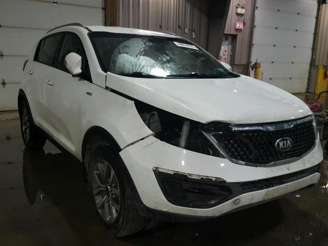 KNDPBCAC3F7794057 - 2015 KIA SPORTAGE L WHITE photo 1