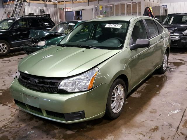 1FAHP35N08W181300 - 2008 FORD FOCUS SE GREEN photo 2