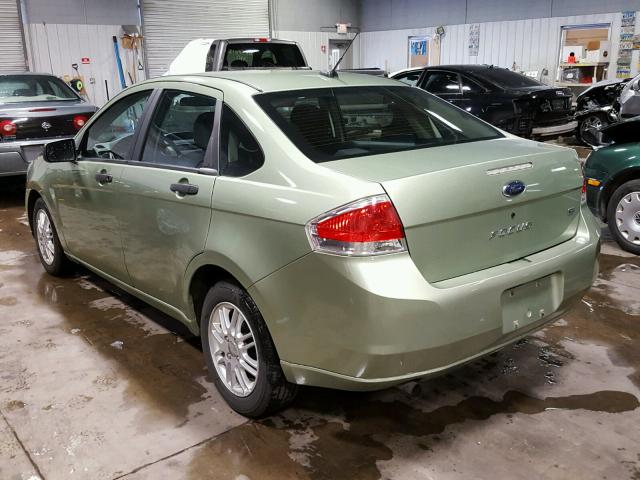 1FAHP35N08W181300 - 2008 FORD FOCUS SE GREEN photo 3