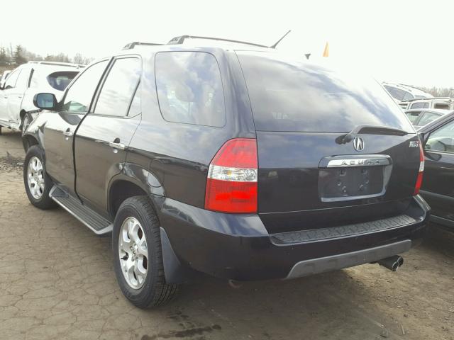 2HNYD18601H544513 - 2001 ACURA MDX TOURIN BLACK photo 3