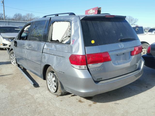 5FNRL3H47AB066586 - 2010 HONDA ODYSSEY EX SILVER photo 3