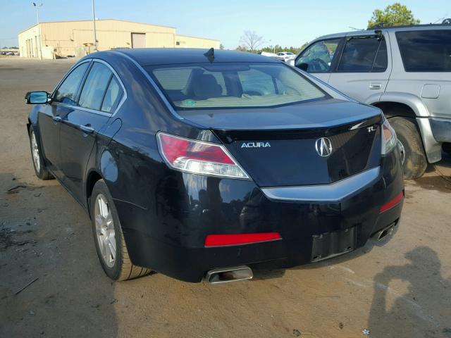 19UUA86549A023189 - 2009 ACURA TL BLACK photo 3