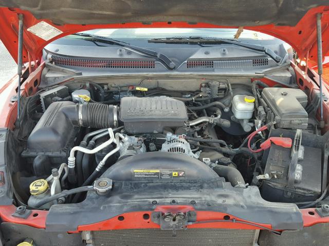 1D7HE42NX6S501209 - 2006 DODGE DAKOTA SLT RED photo 7