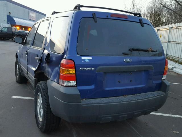 1FMYU02Z45KB06901 - 2005 FORD ESCAPE XLS BLUE photo 3