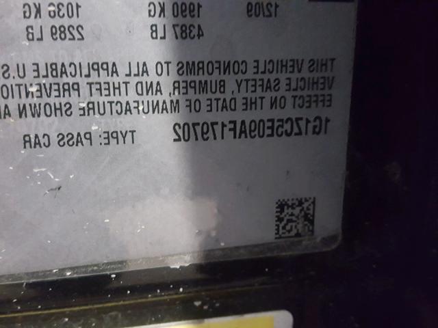 1G1ZC5E09AF179702 - 2010 CHEVROLET MALIBU 1LT BLACK photo 10