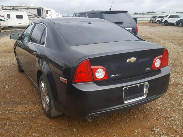 1G1ZC5E09AF179702 - 2010 CHEVROLET MALIBU 1LT BLACK photo 3