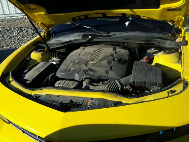 2G1FB1E34E9305861 - 2014 CHEVROLET CAMARO LT YELLOW photo 7