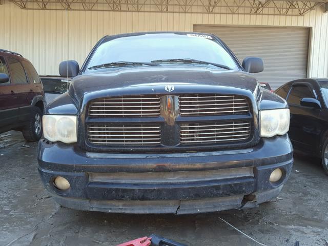 1D7HA18N93J596803 - 2003 DODGE RAM 1500 S BLACK photo 9