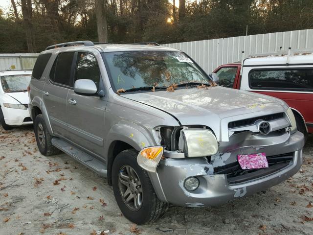 5TDZT34A77S297214 - 2007 TOYOTA SEQUOIA SR SILVER photo 1