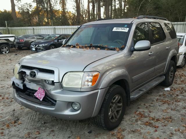 5TDZT34A77S297214 - 2007 TOYOTA SEQUOIA SR SILVER photo 2