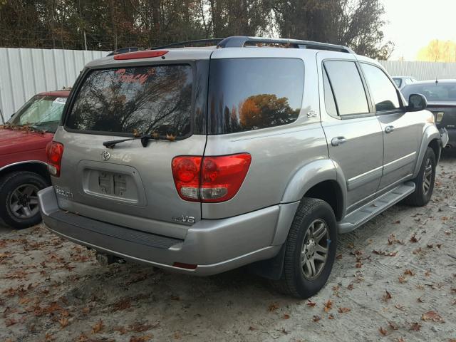 5TDZT34A77S297214 - 2007 TOYOTA SEQUOIA SR SILVER photo 4