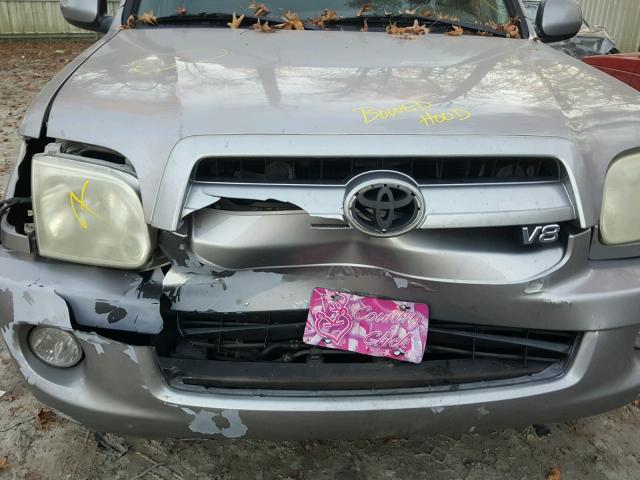 5TDZT34A77S297214 - 2007 TOYOTA SEQUOIA SR SILVER photo 9