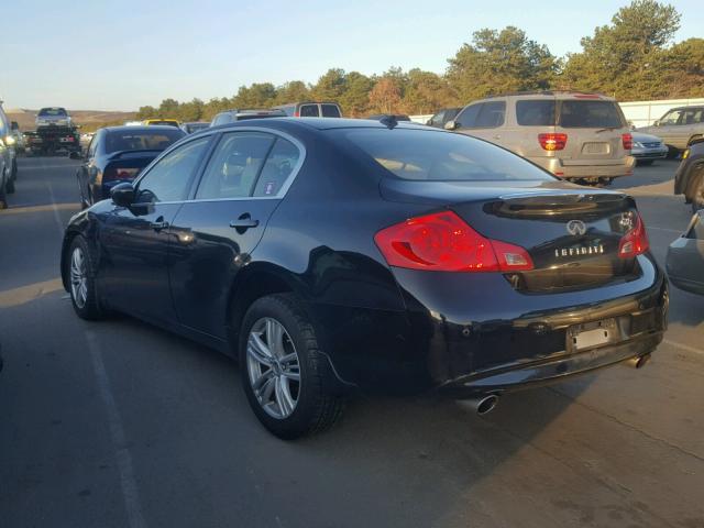 JN1CV6ARXCM972445 - 2012 INFINITI G37 BLACK photo 3