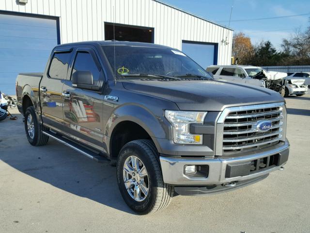 1FTEW1EGXFKE68458 - 2015 FORD F150 SUPER GRAY photo 1