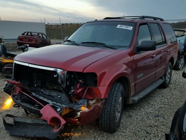 1FMFU16508LA34999 - 2008 FORD EXPEDITION RED photo 2