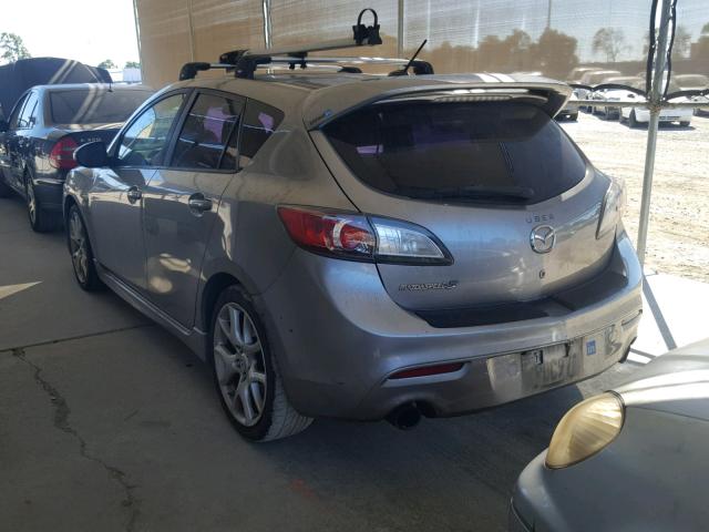 JM1BL1H49A1324847 - 2010 MAZDA SPEED 3 GRAY photo 3