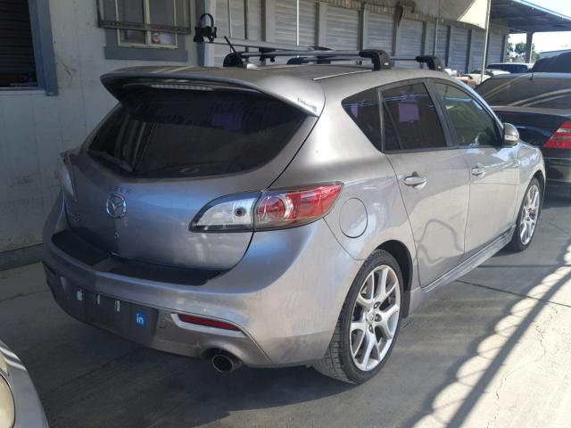 JM1BL1H49A1324847 - 2010 MAZDA SPEED 3 GRAY photo 4